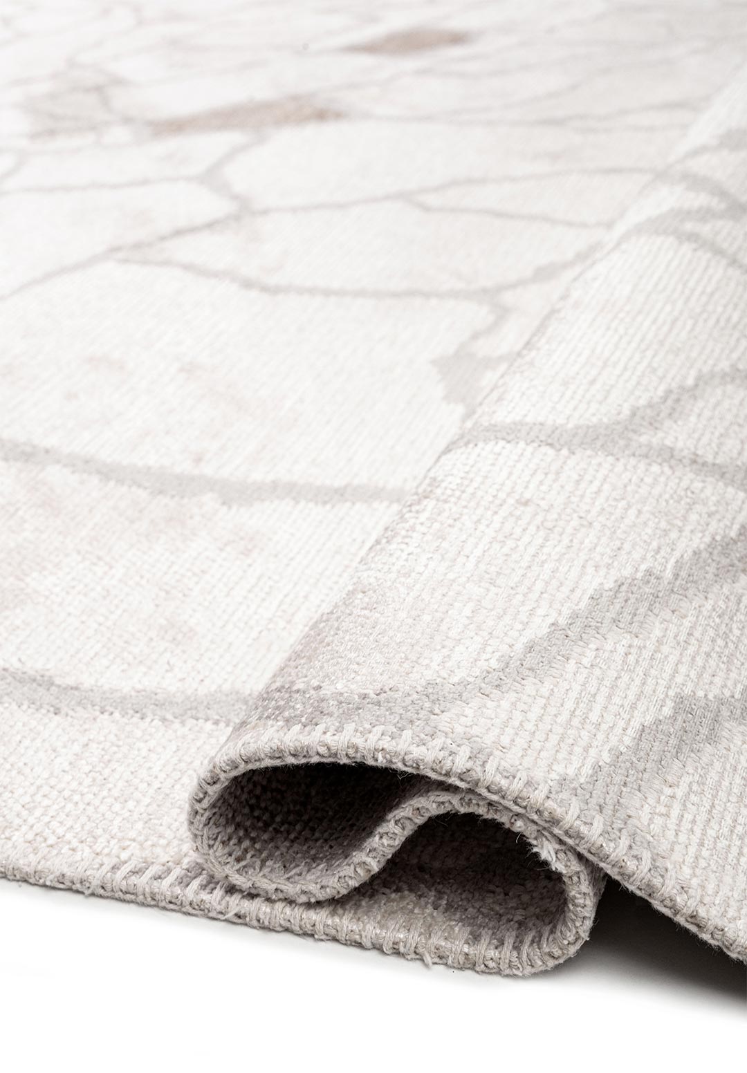 Dry Light Grey - Ecru Rug