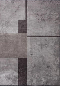Block Charcoal - Dark Grey Rug
