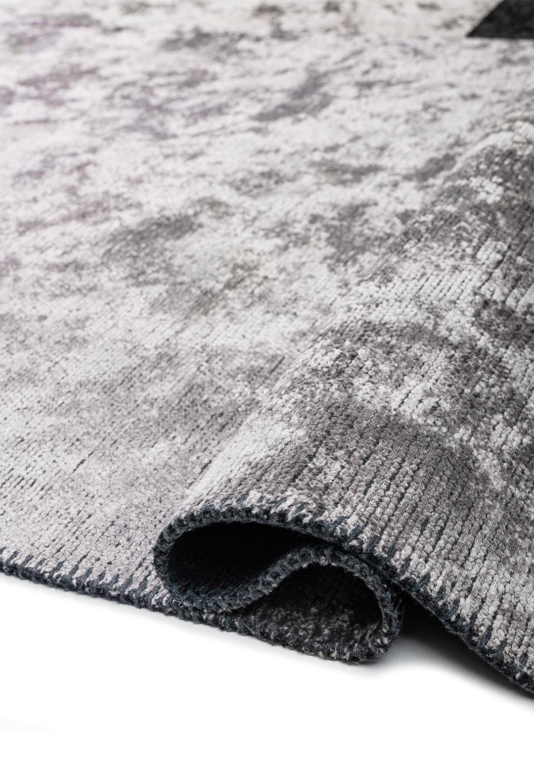 Block Black - Light Grey Rug