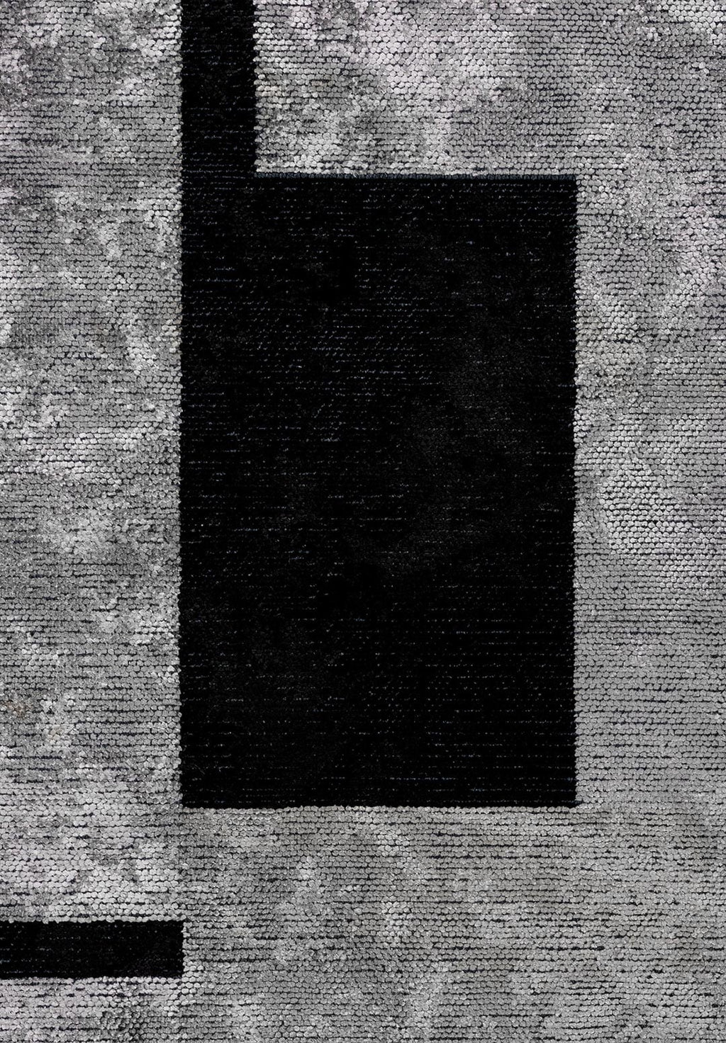 Block Black - Light Grey Rug