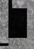Block Black - Light Grey Rug