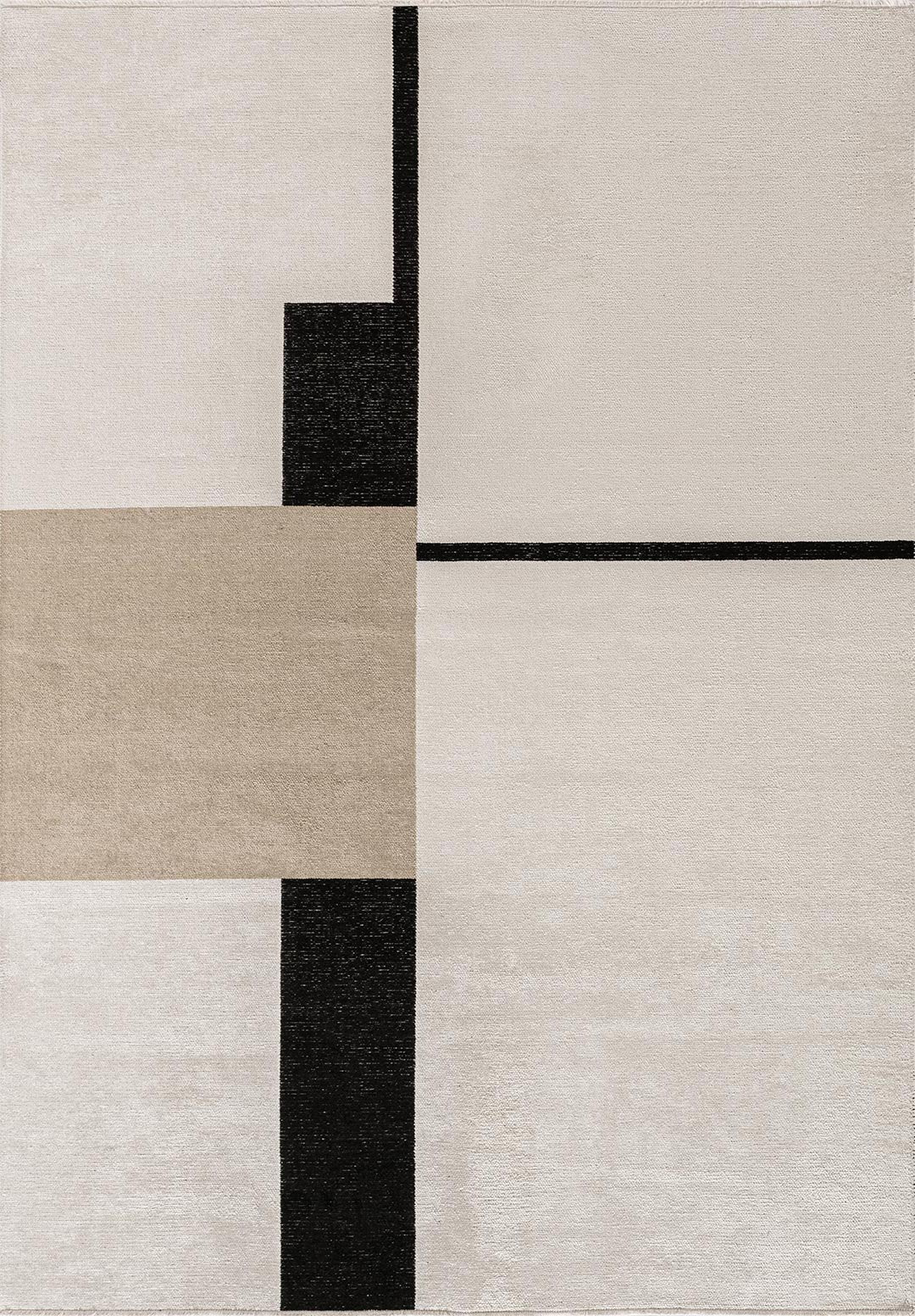 Block Black - Nougat Rug