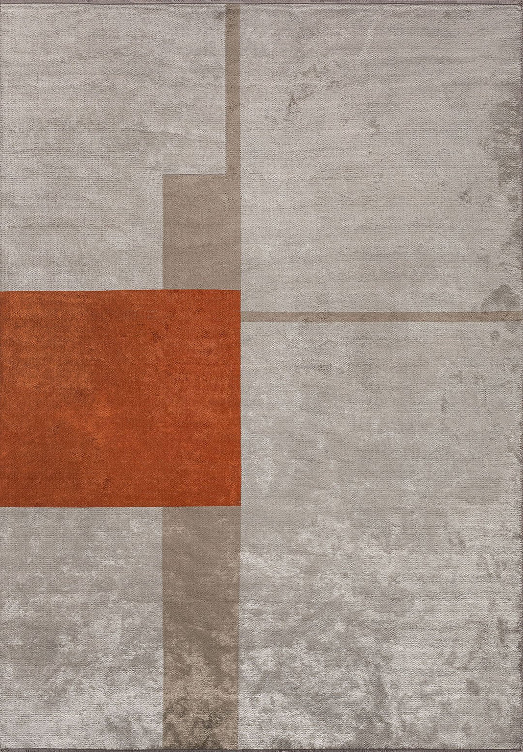Block Rust - Bone Rug