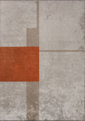 Block Rust - Bone Rug