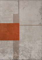 Block Rust - Bone Rug