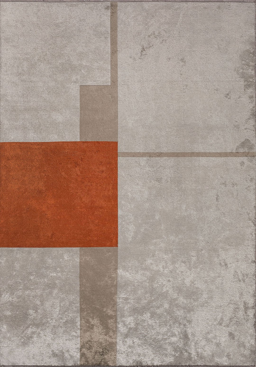 Block Rust - Bone Rug