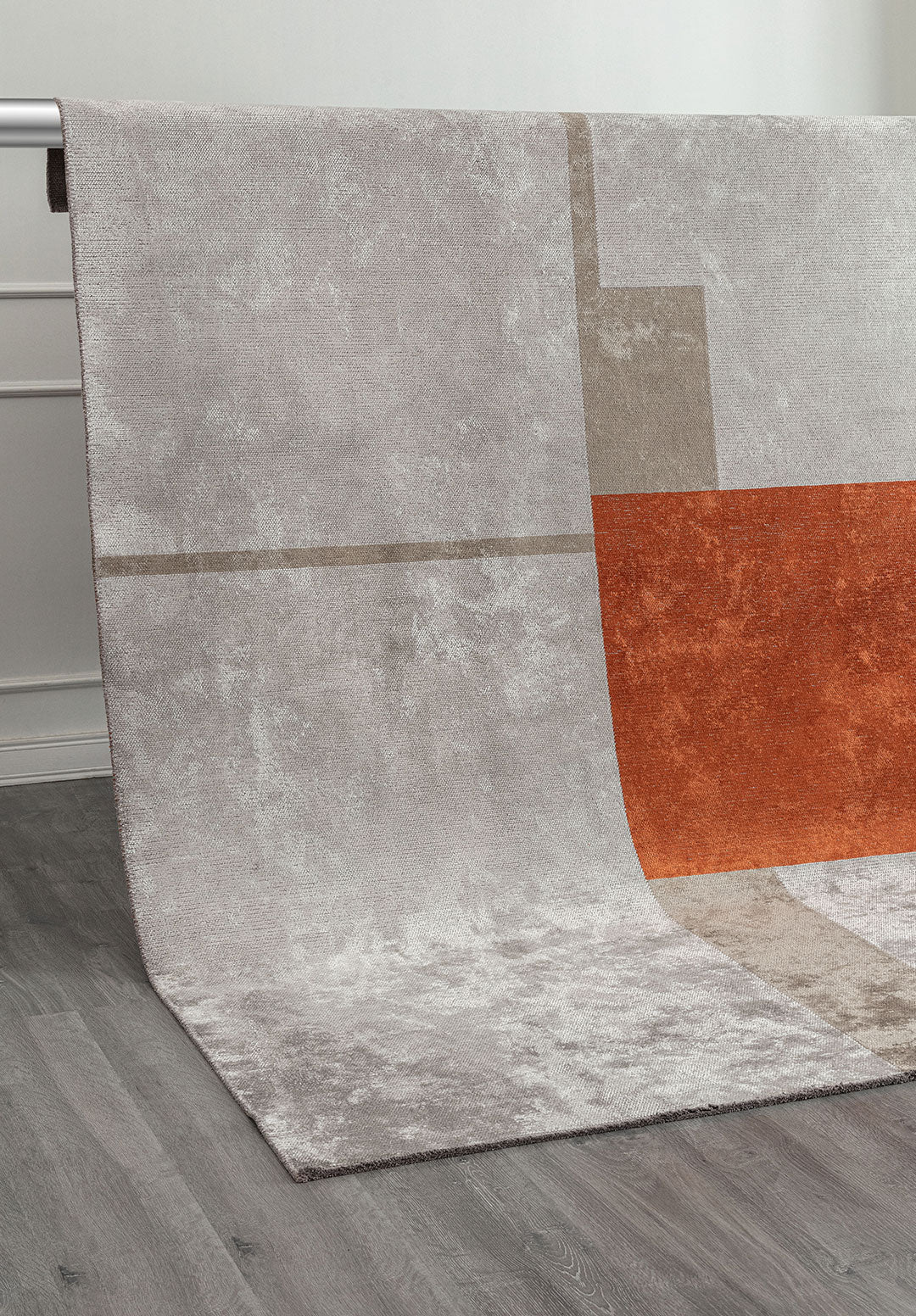 Block Rust - Bone Rug