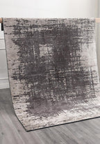 Fog Charcoal - Cream Rug