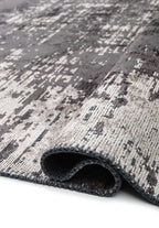 Fog Charcoal - Cream Rug