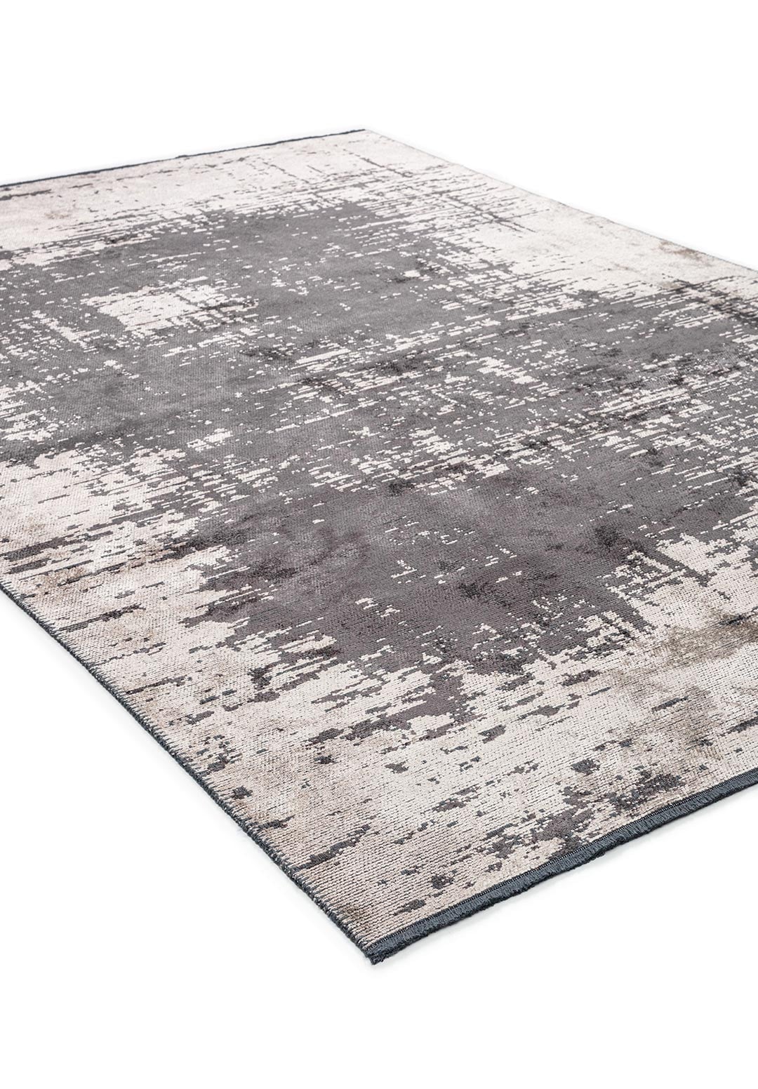 Fog Charcoal - Cream Rug