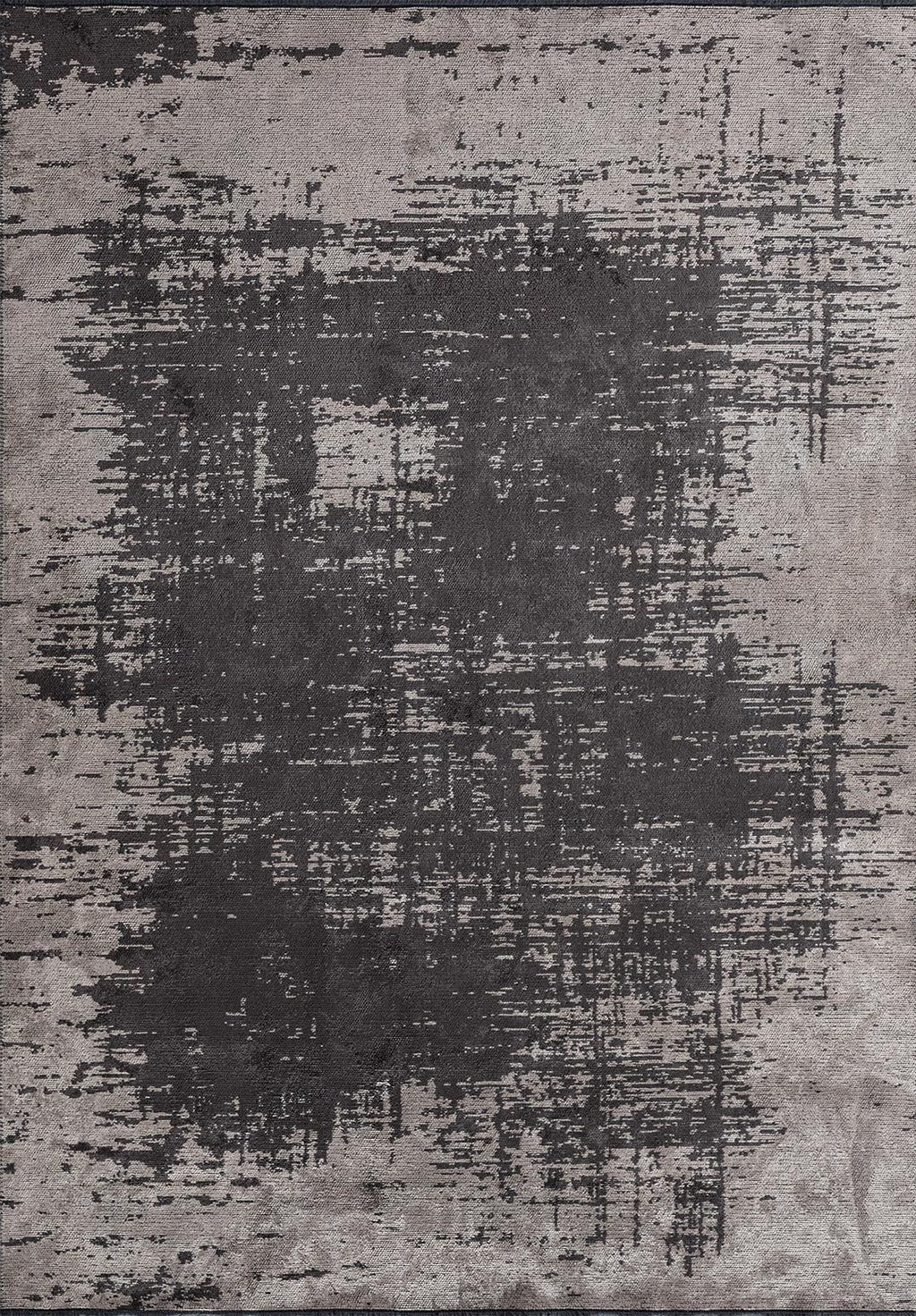 Fog Charcoal - Cream Rug