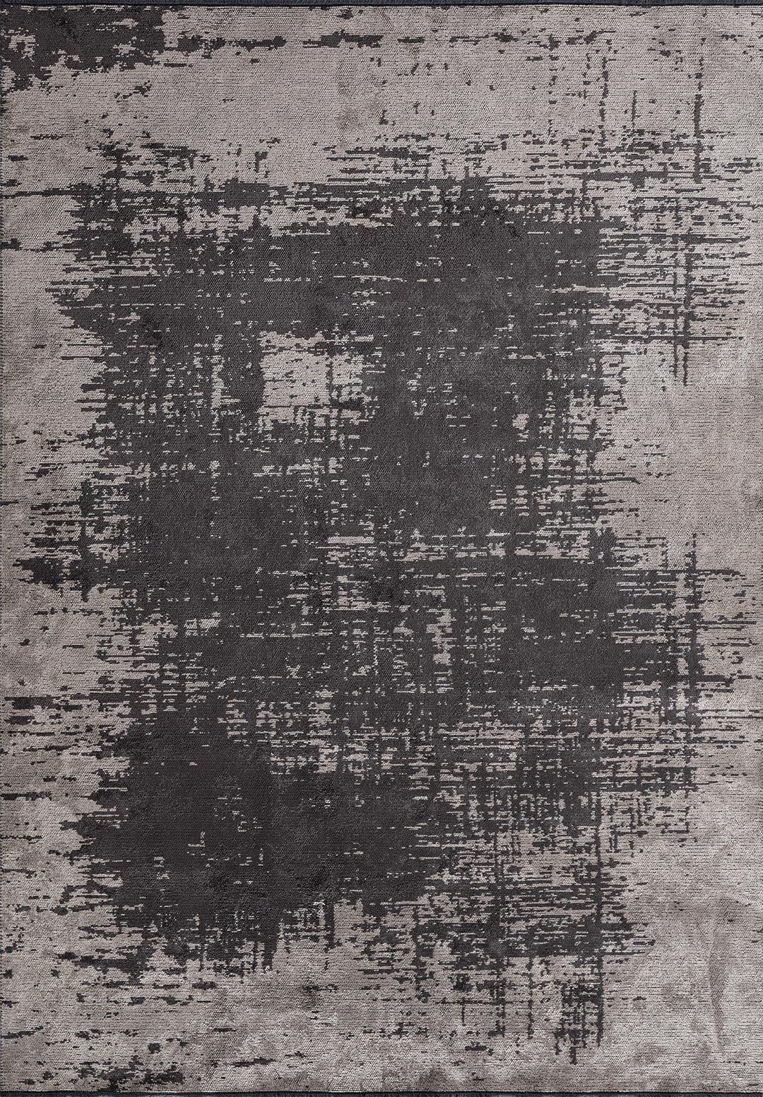 Fog Charcoal - Cream Rug