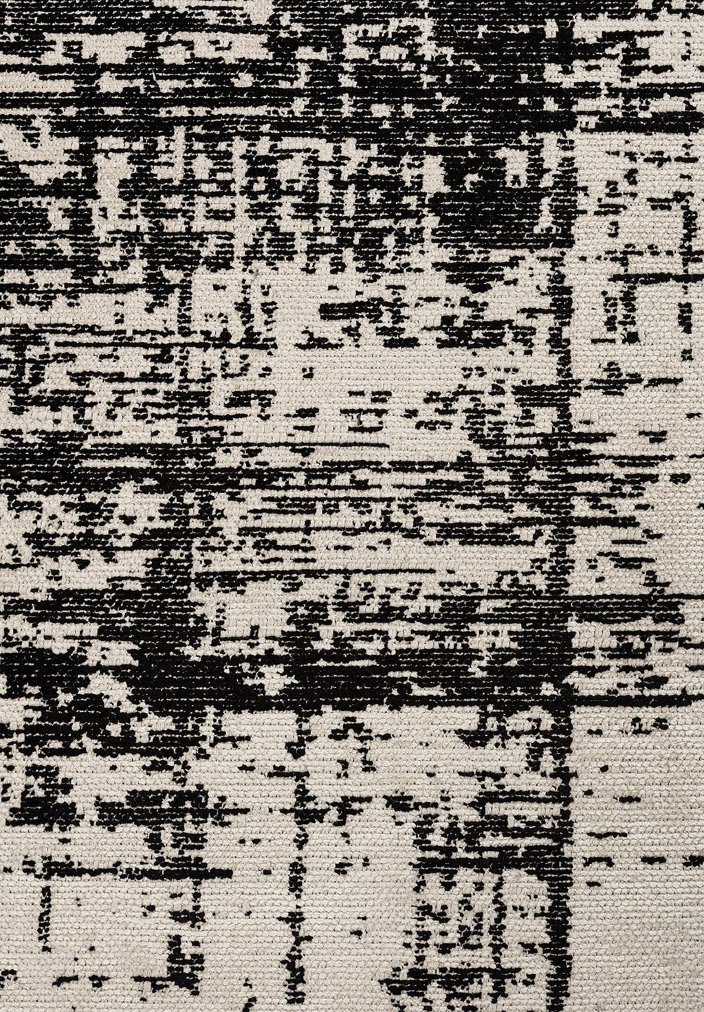 Fog Black - Ecru Rug