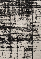 Fog Black - Ecru Rug