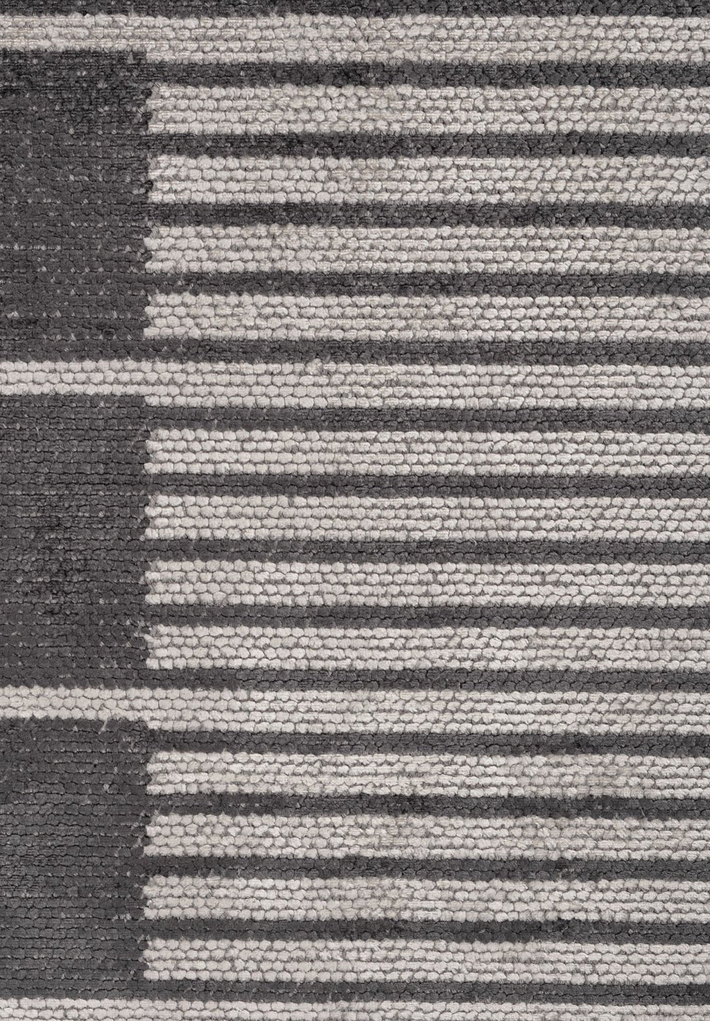 Stria Light Cream - Charcoal Rug