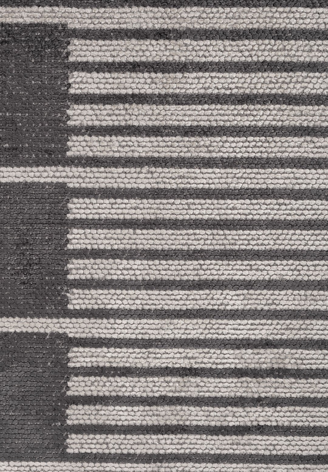 Stria Light Cream - Charcoal Rug
