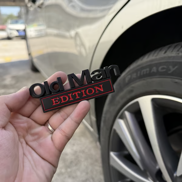 New Year Hot Sale  - Special Offer -🚗 Old Man Edition Car Emblem