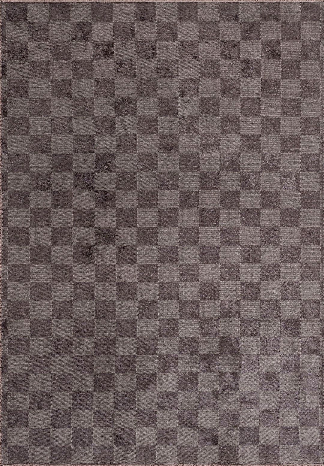Checkers Charcoal Rug