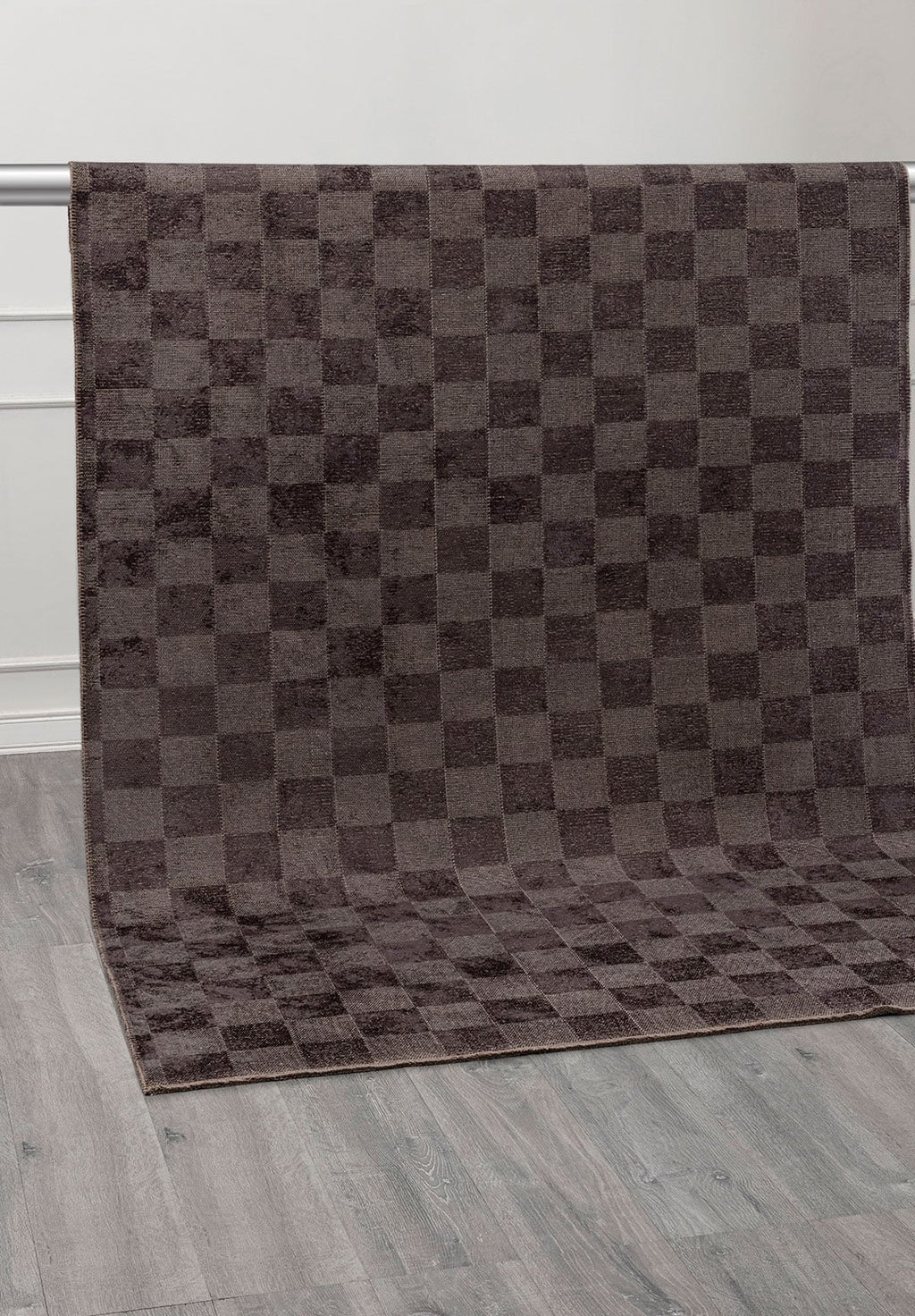 Checkers Charcoal Rug