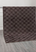 Checkers Charcoal Rug