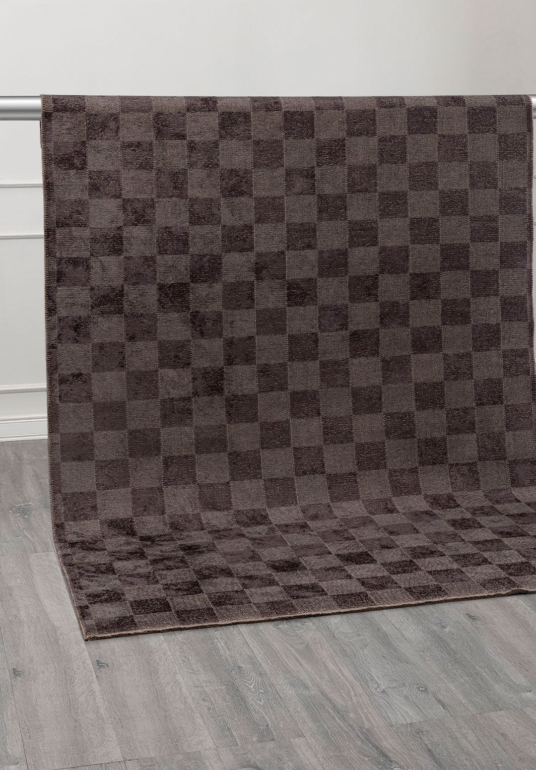 Checkers Charcoal Rug