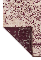 Eloria Dark Damson - Light Cream Rug