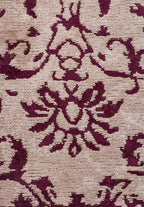 Eloria Dark Damson - Light Cream Rug