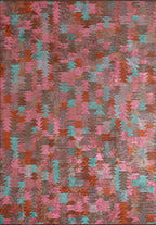 Clan Turquoise - Pink Rug