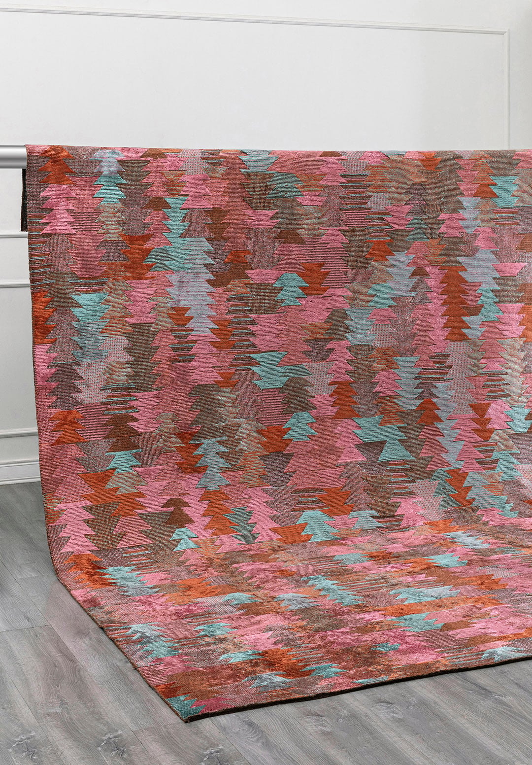 Clan Turquoise - Pink Rug