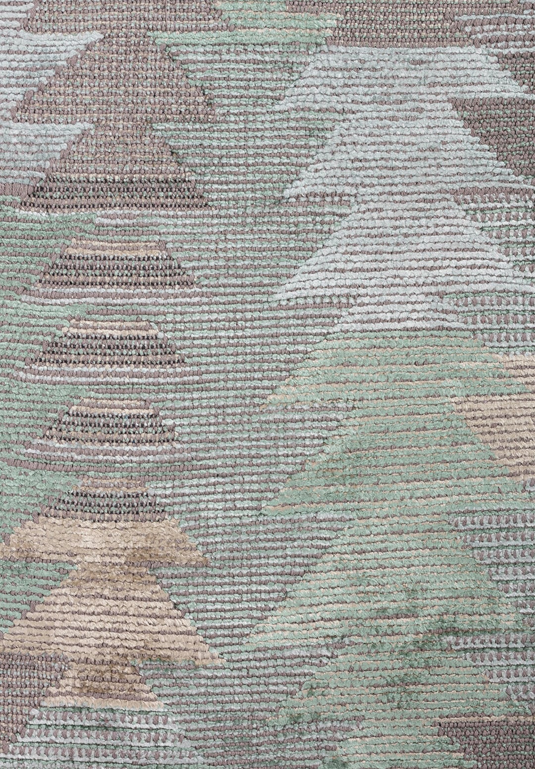 Clan River Green - Ice Blue Rug