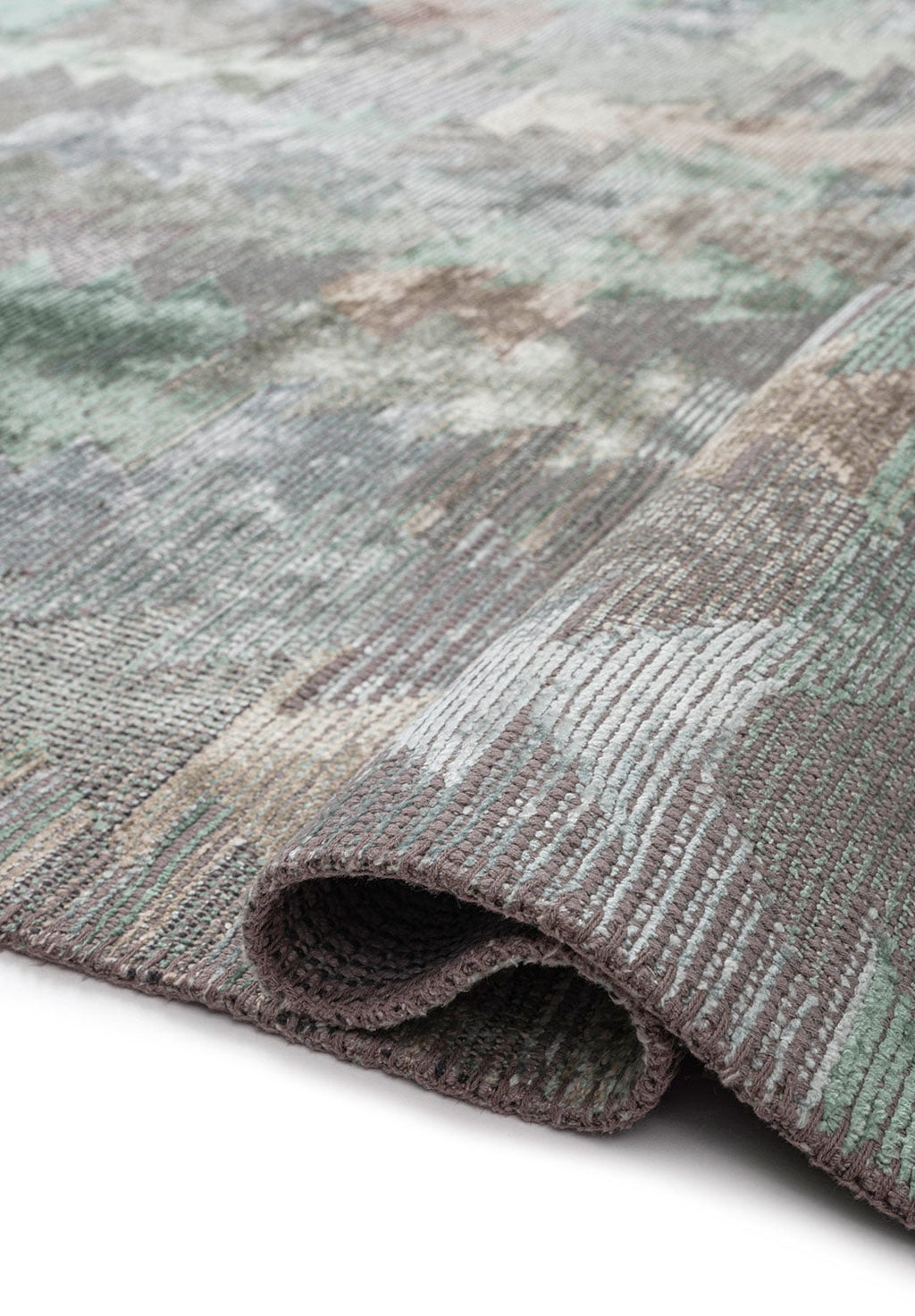 Clan River Green - Ice Blue Rug
