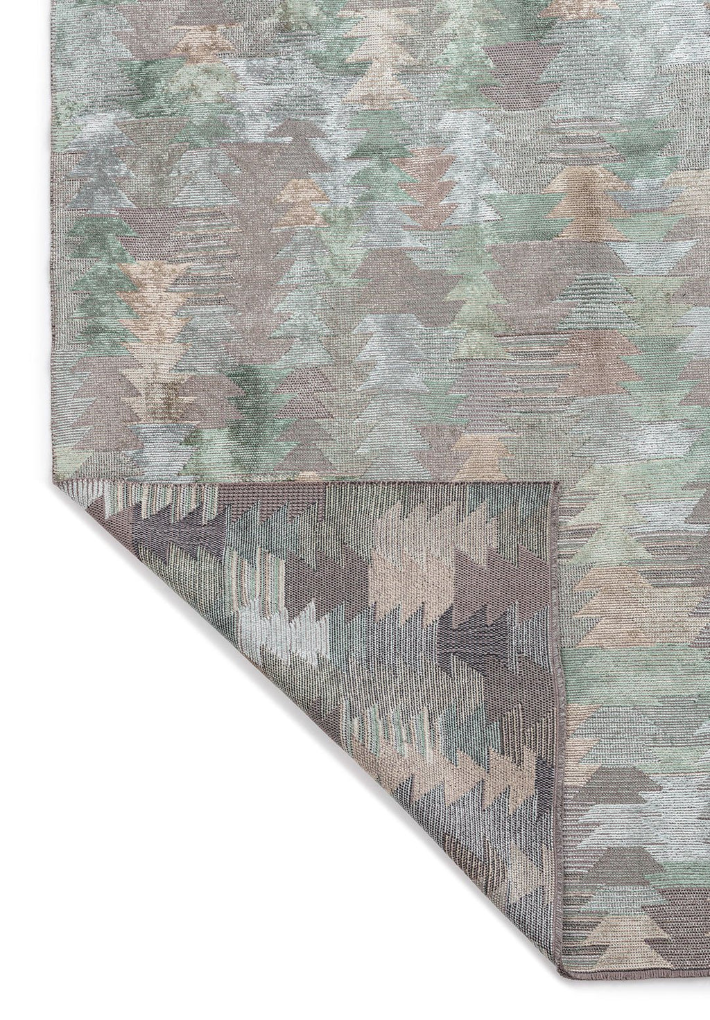 Clan River Green - Ice Blue Rug