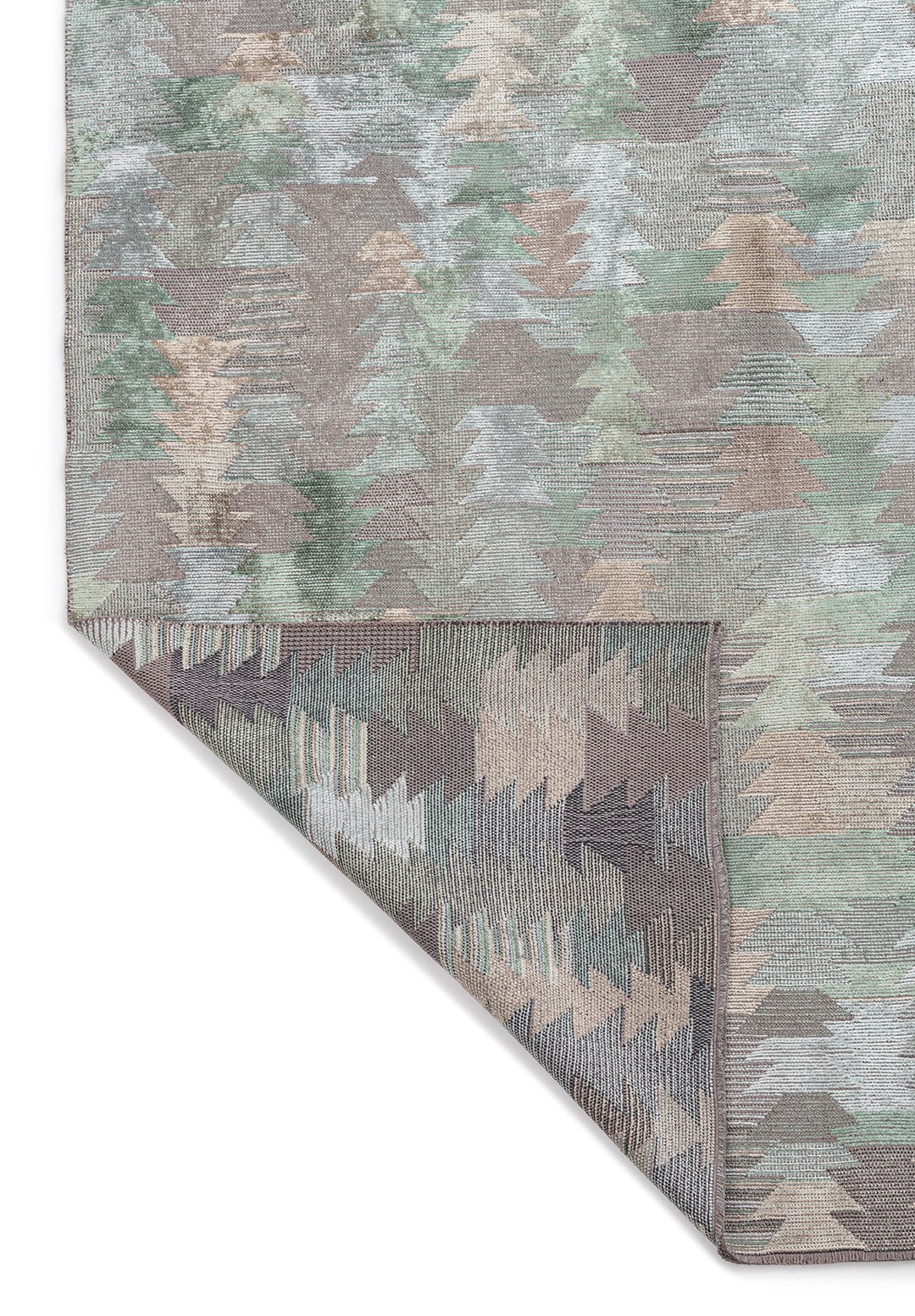 Clan River Green - Ice Blue Rug