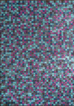 Tessell Purple - Turquoise Rug