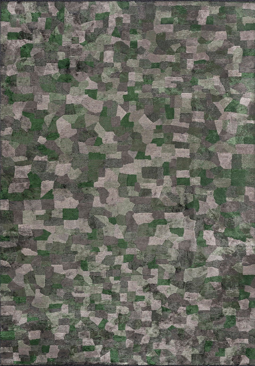 Dune Anthracite - Forest Green Rug