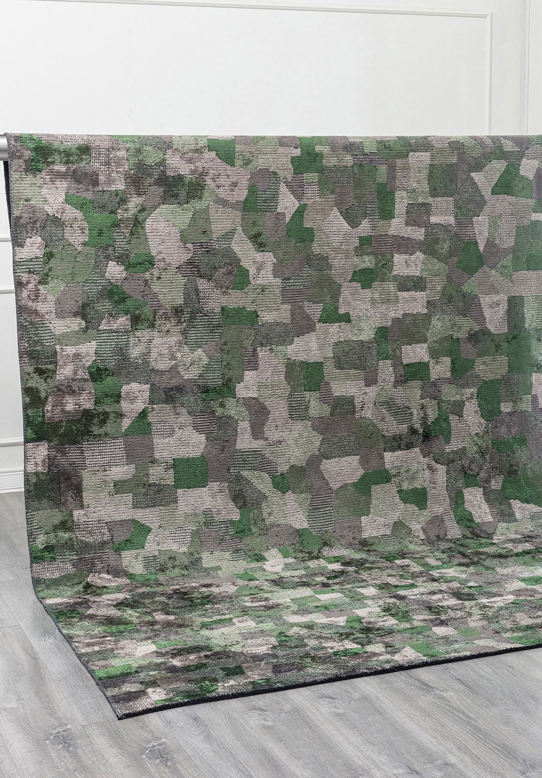 Dune Anthracite - Forest Green Rug