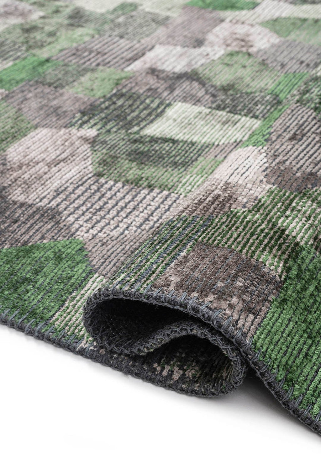 Dune Anthracite - Forest Green Rug