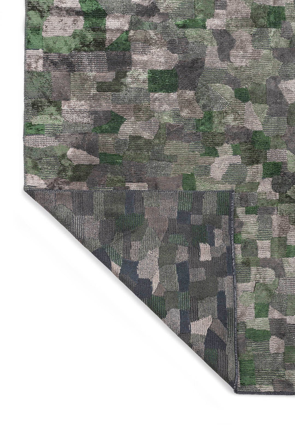 Dune Anthracite - Forest Green Rug
