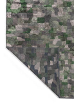 Dune Anthracite - Forest Green Rug