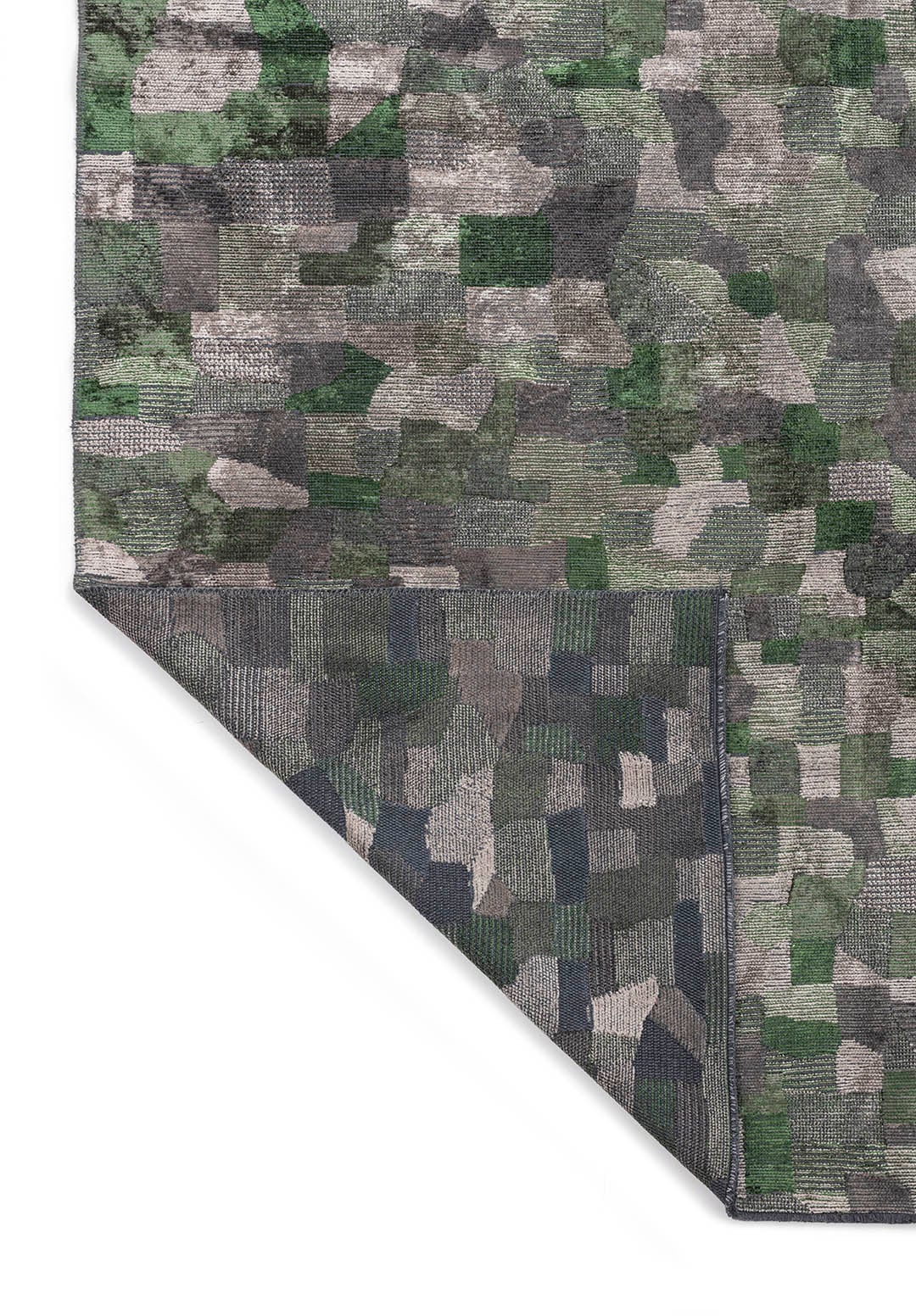Dune Anthracite - Forest Green Rug