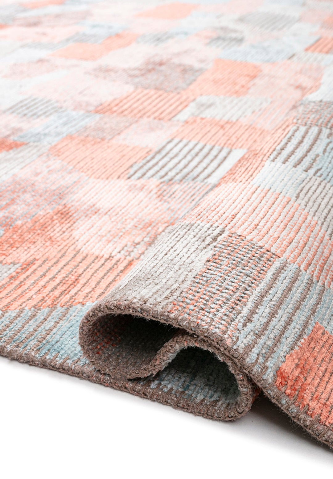 Dune Light Coral - Ice Blue Rug