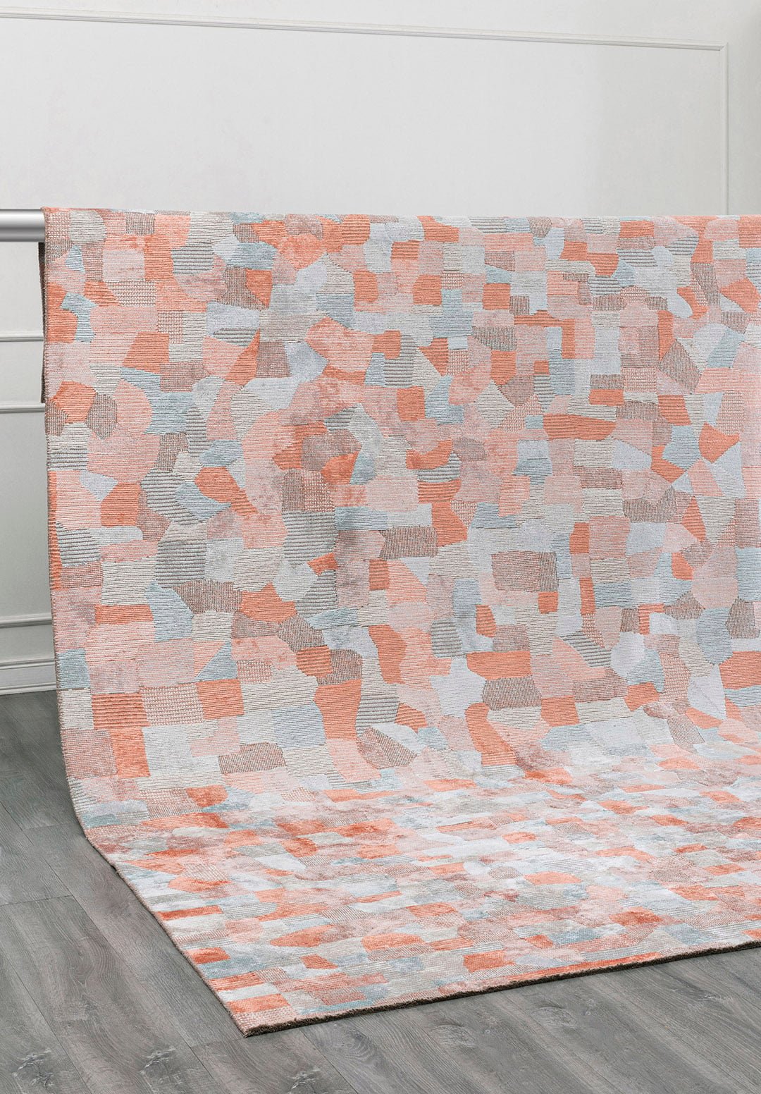 Dune Light Coral - Ice Blue Rug