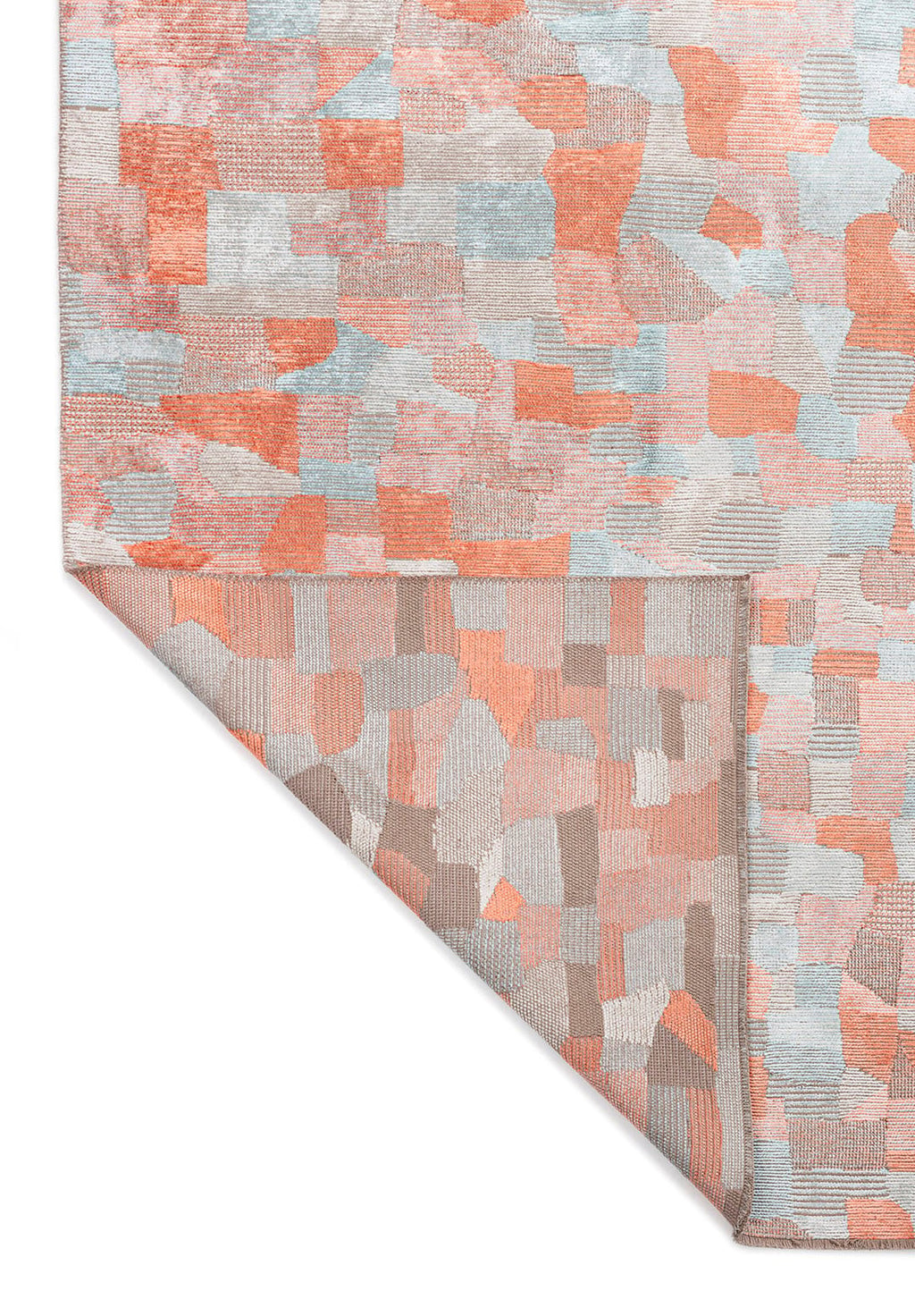 Dune Light Coral - Ice Blue Rug