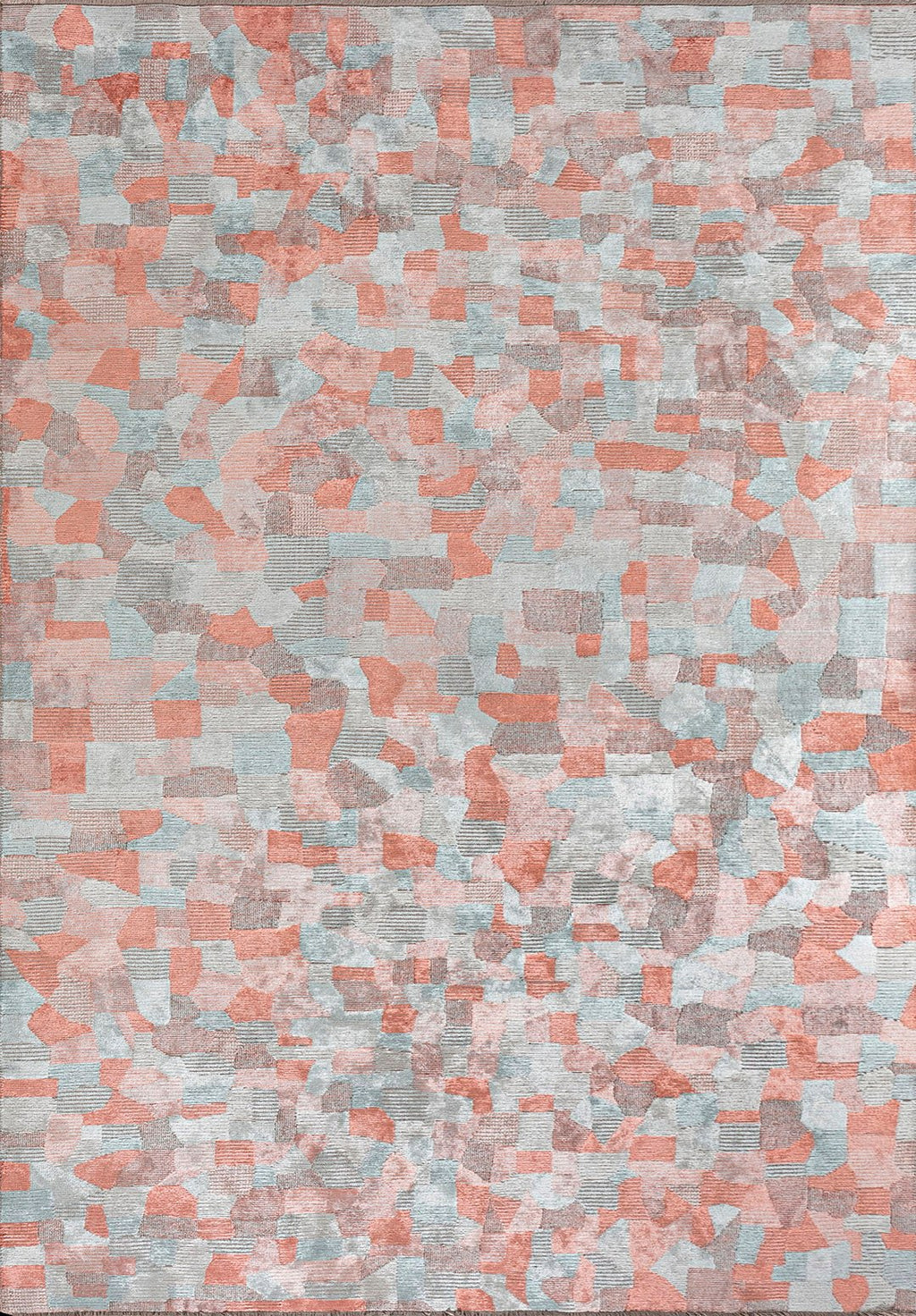 Dune Light Coral - Ice Blue Rug