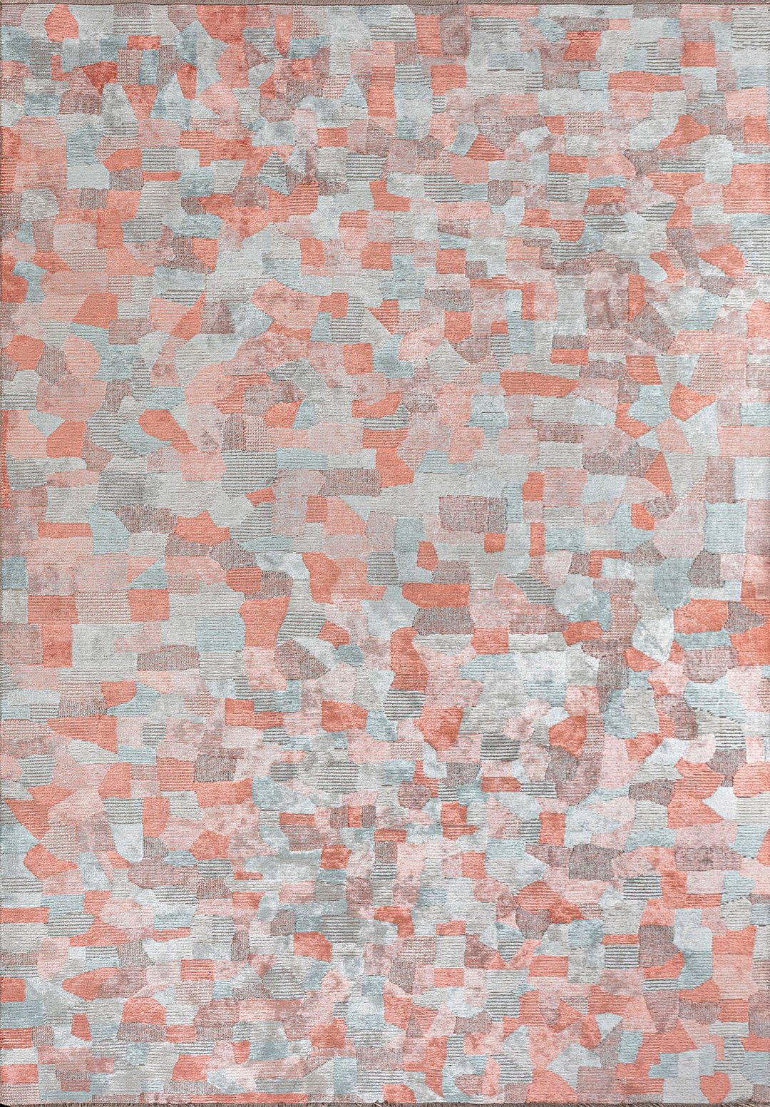 Dune Light Coral - Ice Blue Rug
