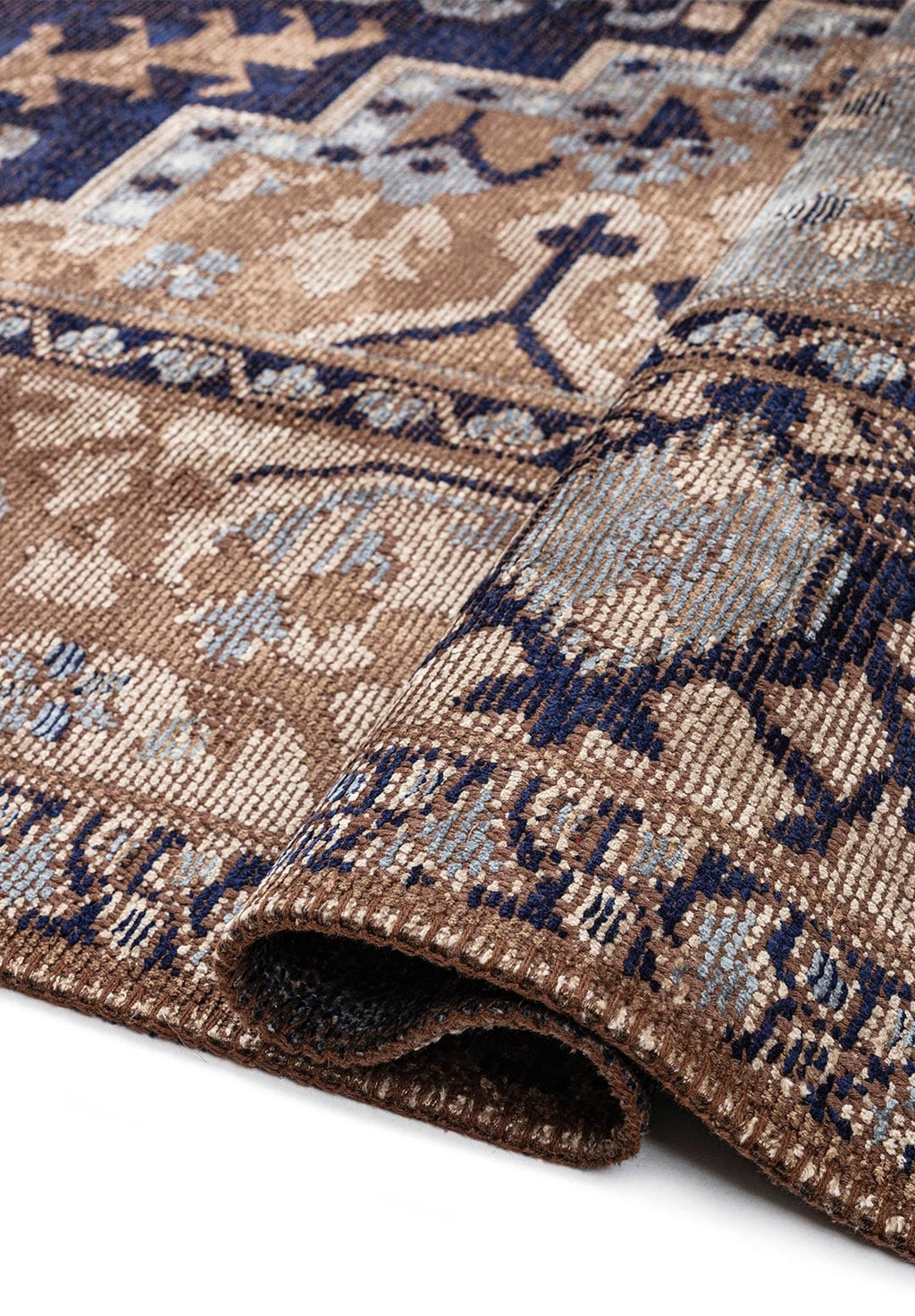 Alcasar Beige - Blue Rug