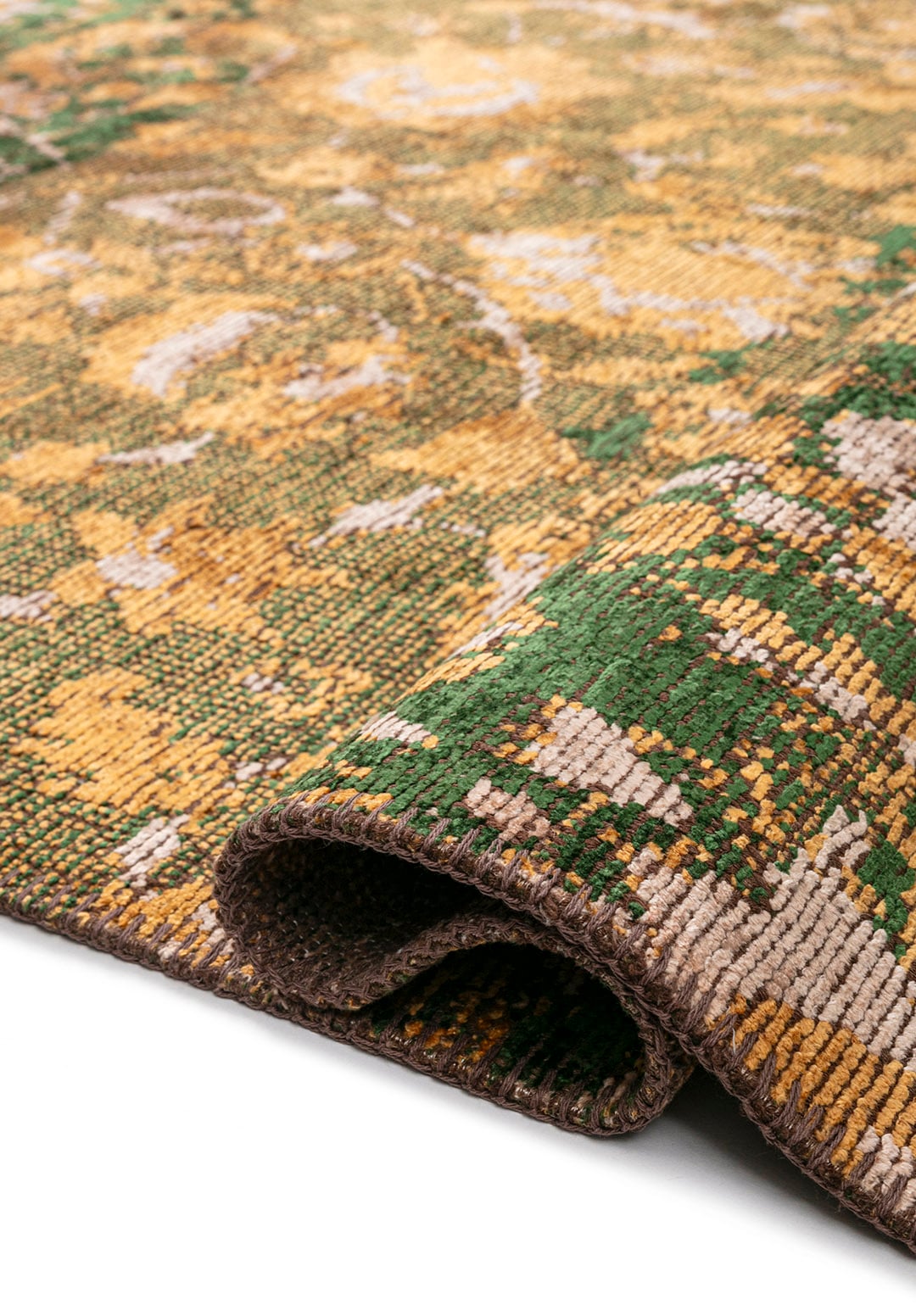 Ornella Gold - Forest Green Rug
