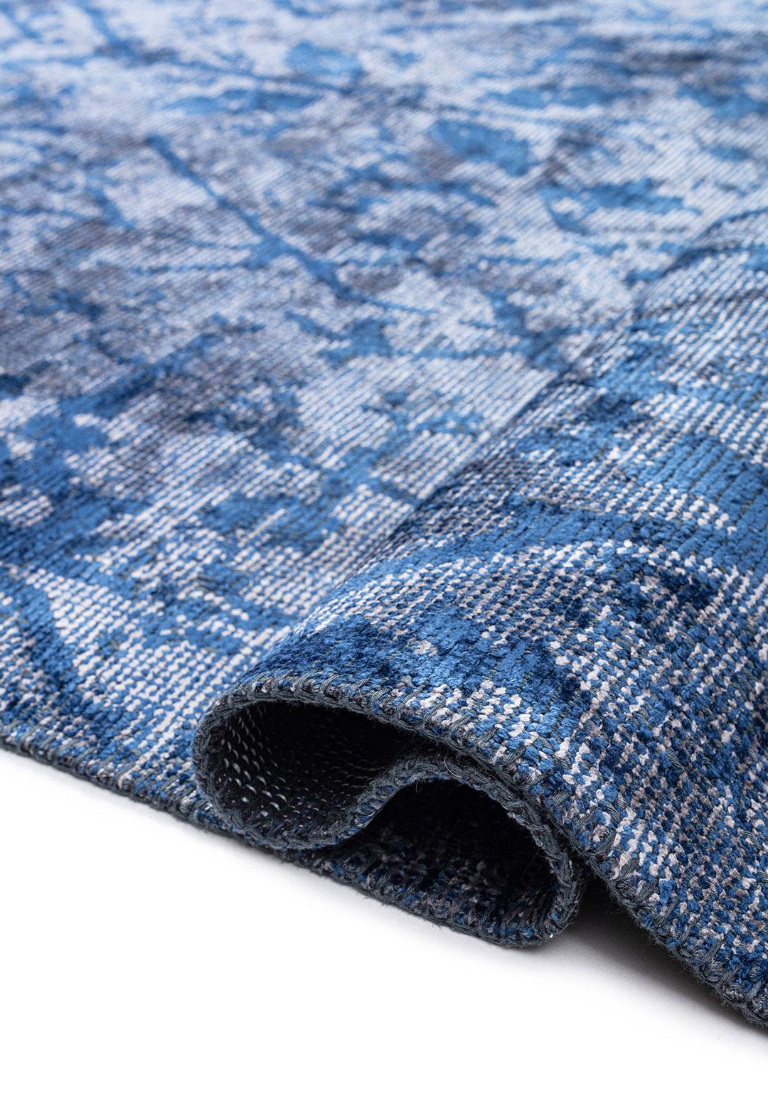 Fable Light Grey - Navy Blue Rug