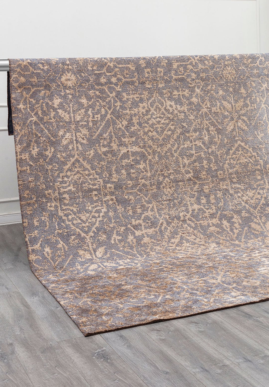 Fable Navy Blue - Beige Rug