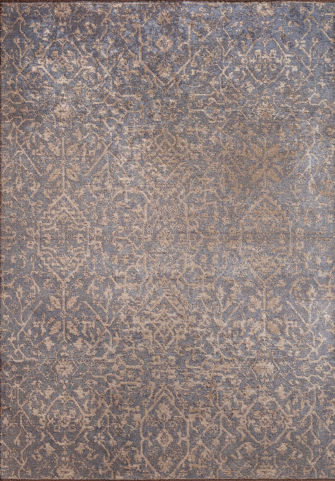 Fable Navy Blue - Beige Rug